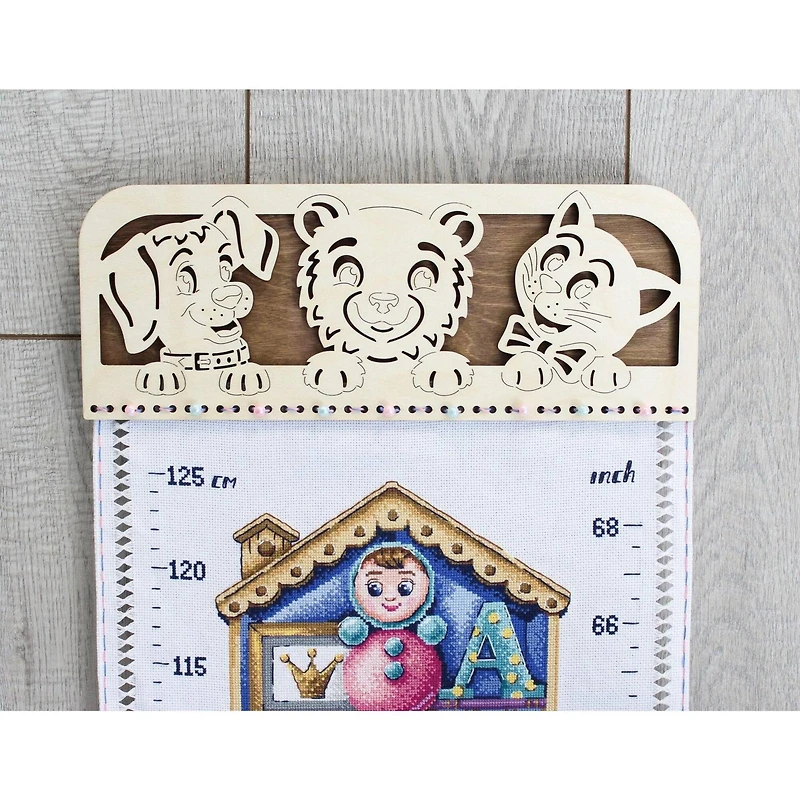 MP Studia Height Chart Toys Cross Stitch Kit