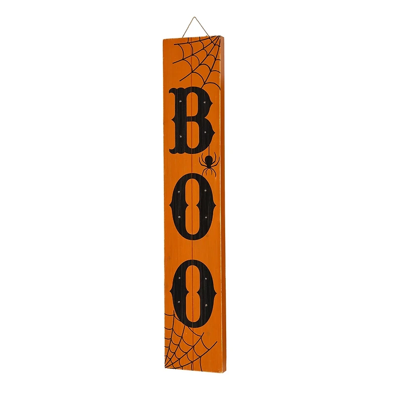Glitzhome® 42" Lighted Halloween BOO Porch Sign