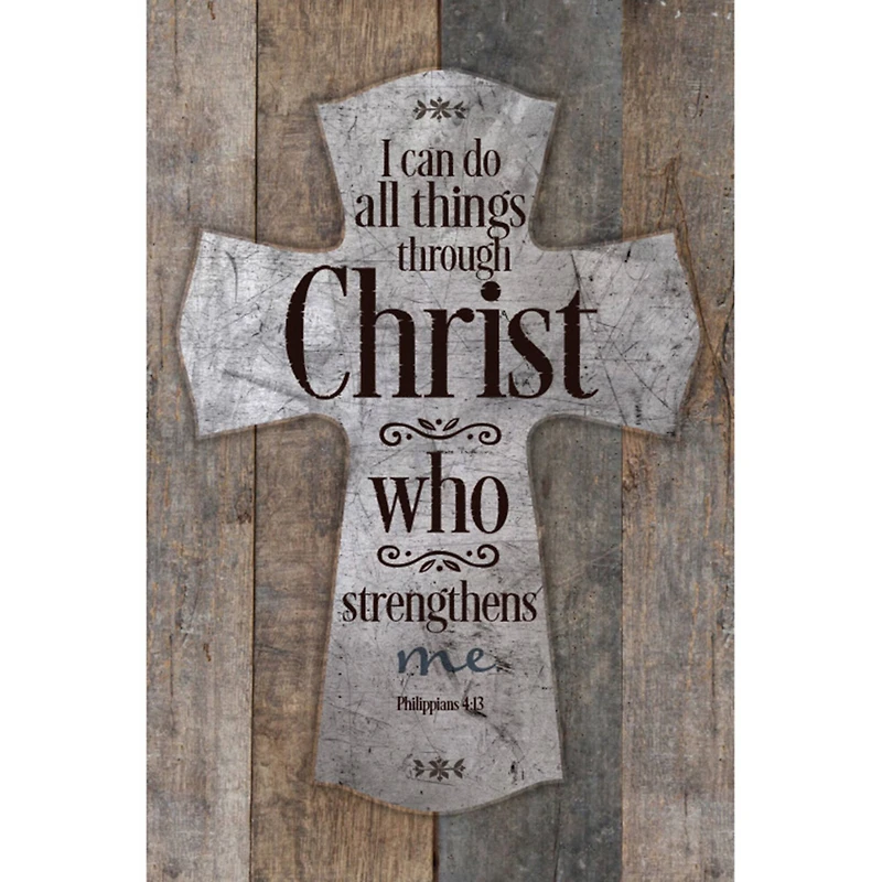 New Horizons I Can Do All Things Wood Plaque