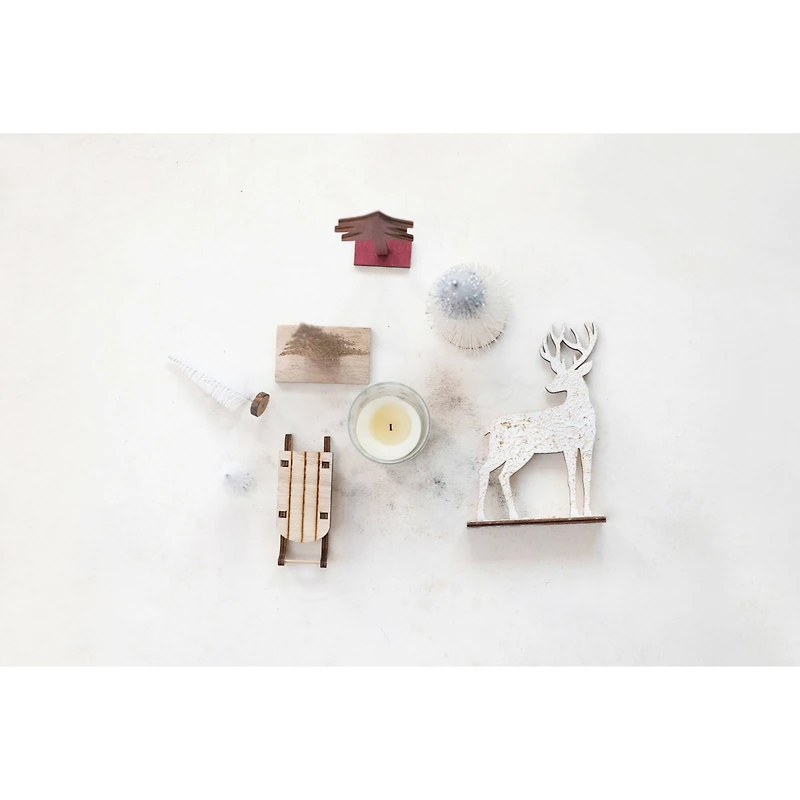 Hello Honey® 13 Piece Star Candle, Sled & Woodland Icons Candle Garden Kit