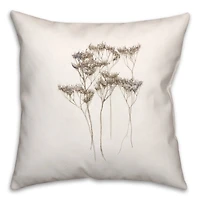 Dried Florals I 18" x 18" Throw Pillow