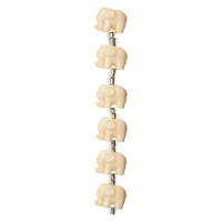 12 Packs: 6 ct. (72 total)  White Reconstituted Stone Elephant Beads, 15mm by Bead Landing™
