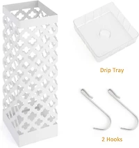 NEX™ White Square Umbrella Stand Rack