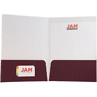 JAM Paper Corrugated Textured 2-Pocket Folders