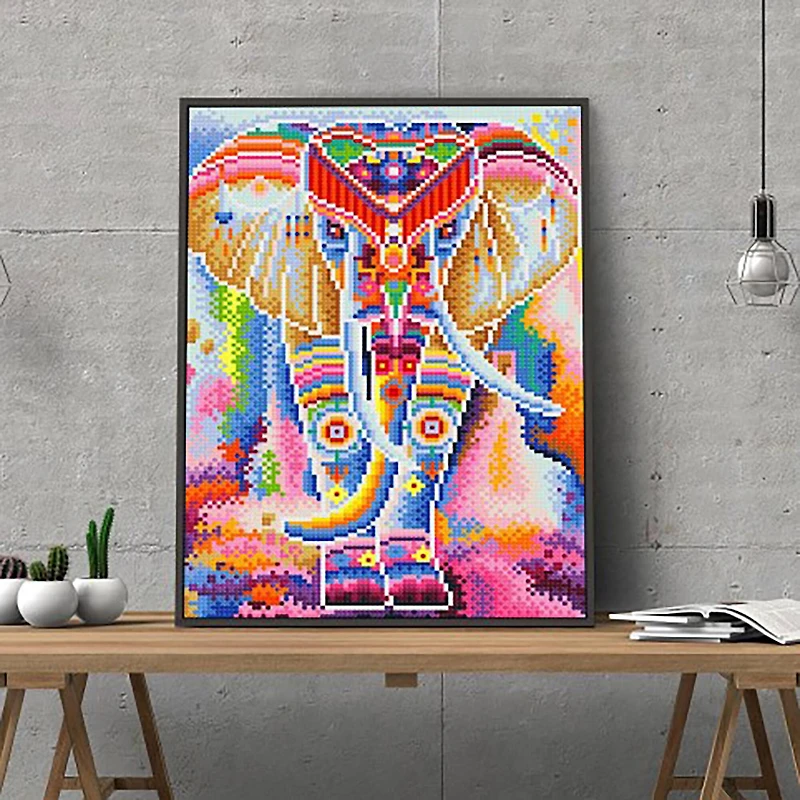 Sparkly Selections Elephant Glow in the Dark Diamond Painting Kit
