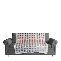 Gradient Stars Coral Fleece Blanket