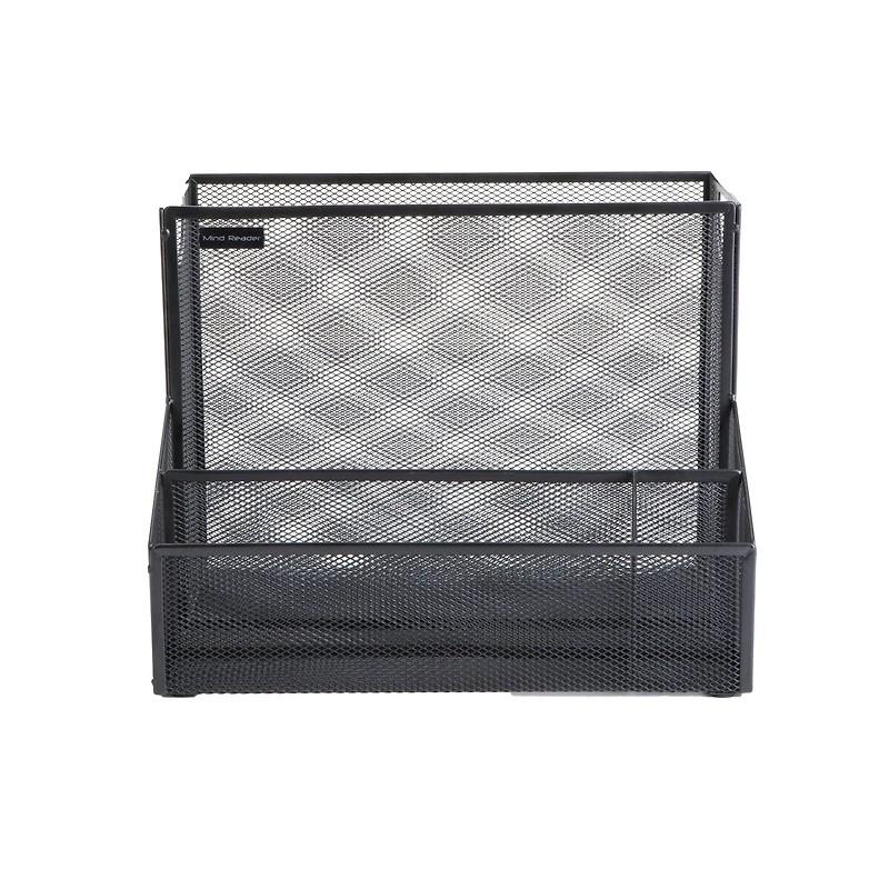 Mind Reader Large Black Metal File Organizer Basket