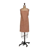 Hello Honey® Terra Cotta Woven Linen & Cotton Waffle Apron with Pocket
