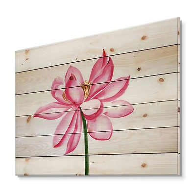 Designart - Vintage Detail of A Lotus