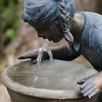31" Bronze Fun at the Fountain Outdoor Water Fountain