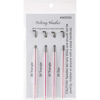 Wistyria Editions Triangle & Star Felting Needles, 4ct.