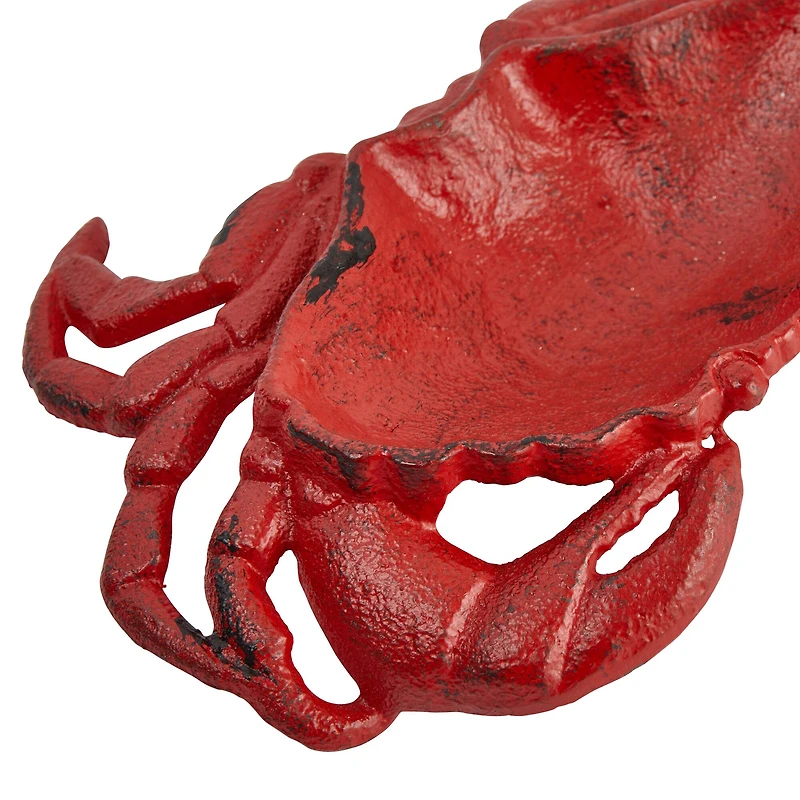 Hello Honey® 8.5" Red Crab Decorative Cast Iron Dish