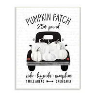 Stupell Industries Pumpkin Patch Farm Truck Wood Wall Plaque