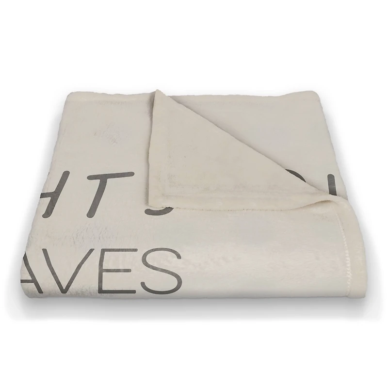 Off-White Autumn Words Fleece Blanket