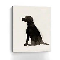 Black Dog Canvas Giclee