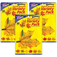 TREND Enterprises® Maple leaves classic accents® Variety Pack, 3 Packs of 108