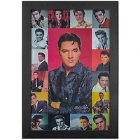 Elvis Presley Photo Collage Framed Wall Art