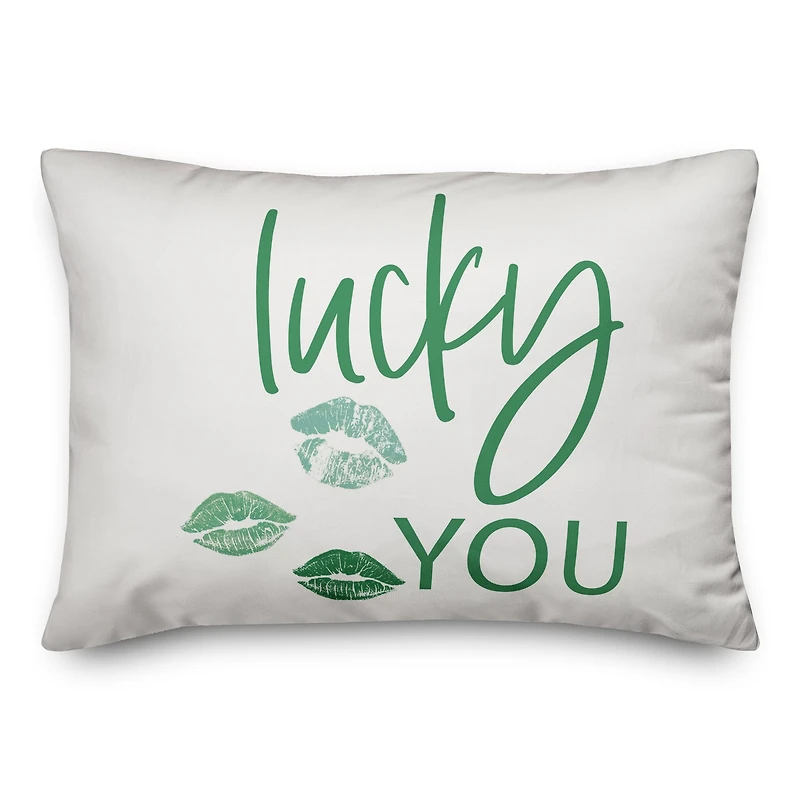 Lucky You 20" x 14" Throw Pillow