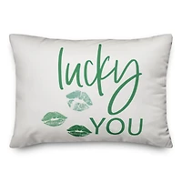 Lucky You 20" x 14" Throw Pillow