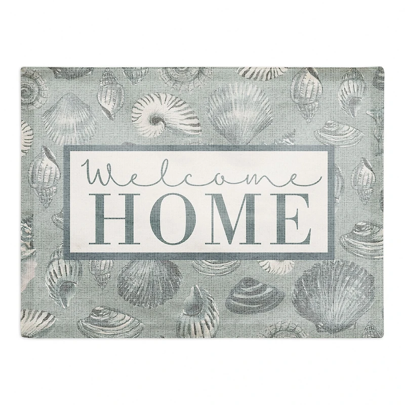 Welcome Home Multi Shell Cotton Twill Placemat