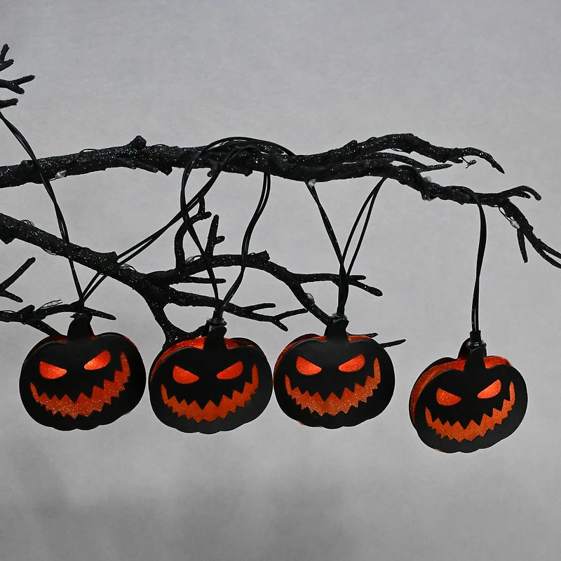 10ct. Jack-O'-Lantern LED Icon String Lights by Ashland®