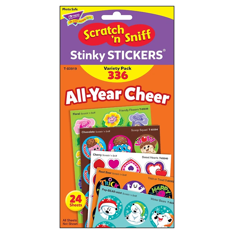 Trend Enterprises® All Year Cheer Stinky Stickers®