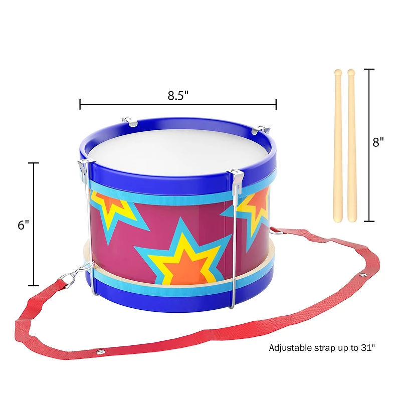 Toy Time Double-Sided Toy Drum