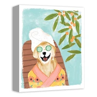 Spa Dog 9 Canvas Wall Art