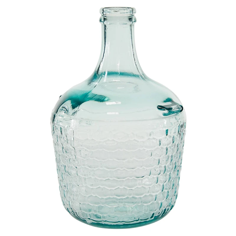12" Clear Glass Farmhouse Vase