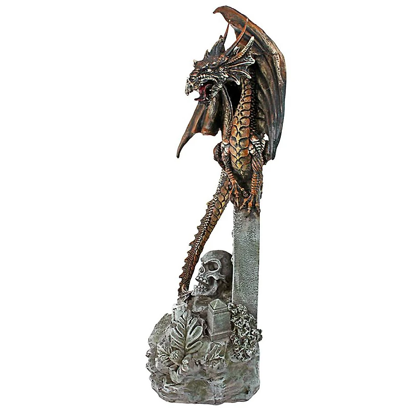 Design Toscano 13" Cruel Wing the Castle Graveyard Dragon Statue