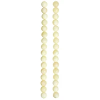 12 Pack:  Cream Dyed Quartzite Round Beads, 10mm by Bead Landing™