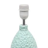 Creekwood Home Essentix 14" Ceramic Teardrop Table Lamp