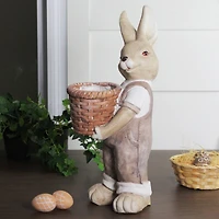 1.5ft. Neutral Tones Easter Boy Rabbit Indoor & Outdoor Garden Planter