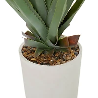 3.5" Potted Modern Style Aloe Vera Artificial Foliage