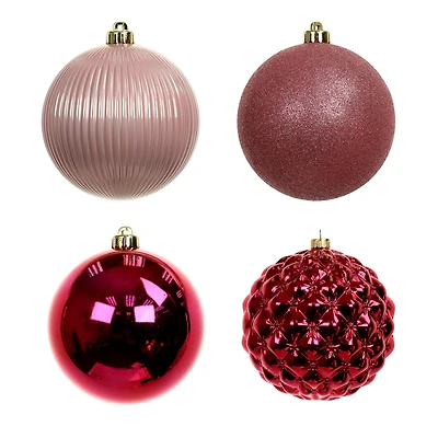 5 Pack 5.9" Pink Mix Shatterproof Ball Ornaments by Ashland®