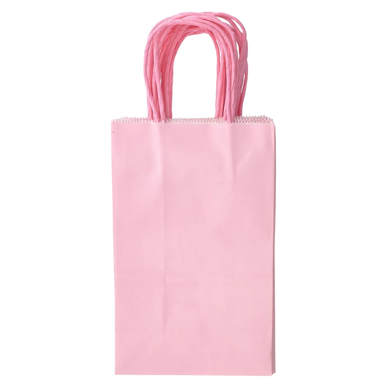 8 Packs: 13 ct. (104 total) Small Pink Paper Gift Bags by Celebrate It™