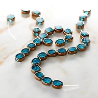 Aqua Table Cut Glass Beads, 10mm by Bead Landing™