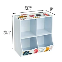 Honey Can Do 23.7" Kids 4 Cube Storage Caddy