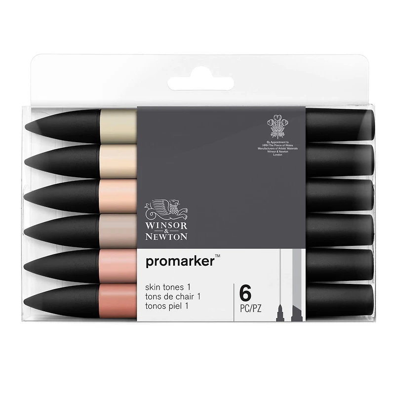 Winsor & Newton® ProMarker™ Skin Tones 6 Marker Set