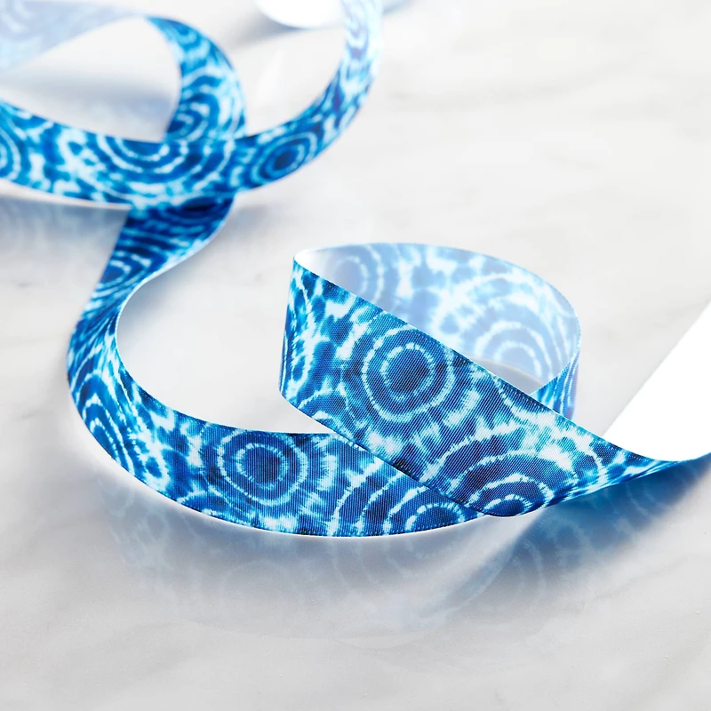 1'' x 5 yd. Floral Bloom Ribbon by Celebrate It®