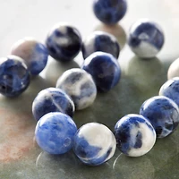 Blue Sodalite Stone Round Beads, 10mm by Bead Landing™