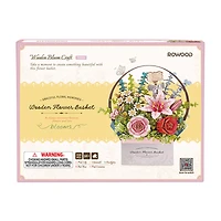 Rowood Wooden Flower Basket DIY 3D Puzzle Kit