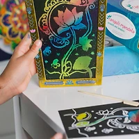 Kulture Khazana Rangoli Mandala Scratch Art Lantern DIY Craft Kit