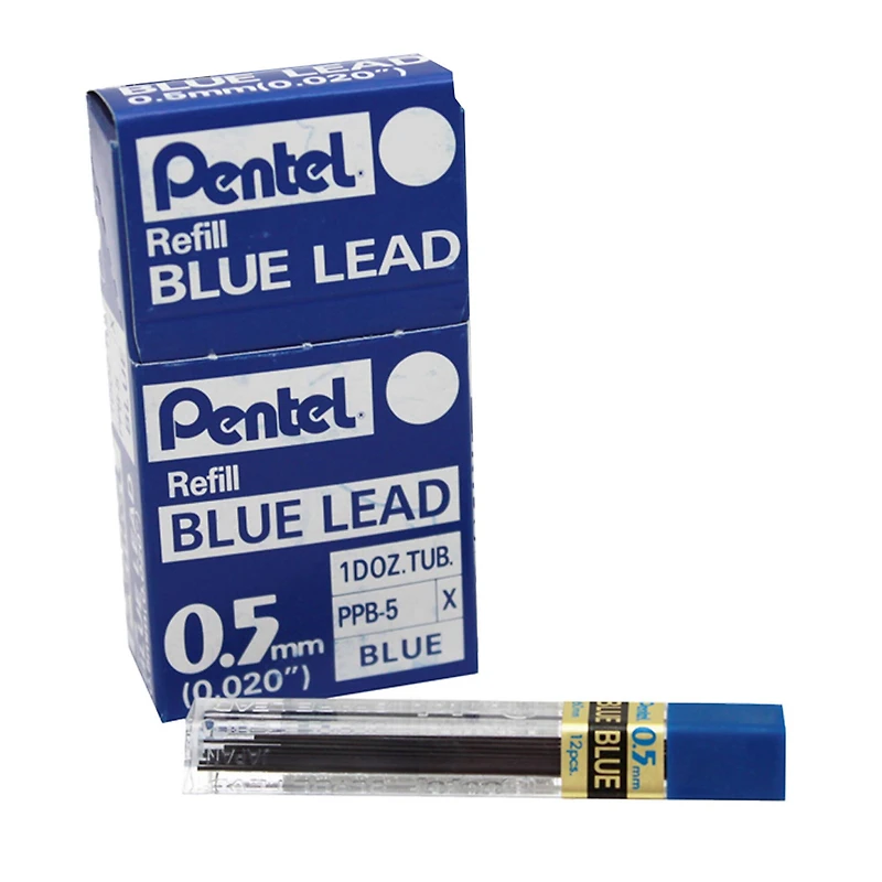 Pentel® Blue Refill Fine Lead, 12 Packs of 12