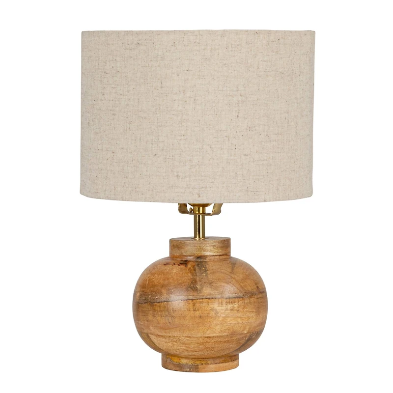 Hello Honey® 14.5" Natural Mango Wood Elegance Table Lamp, 2ct.