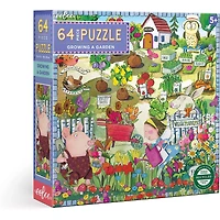 eeBoo Growing a Garden 64 Piece Puzzle