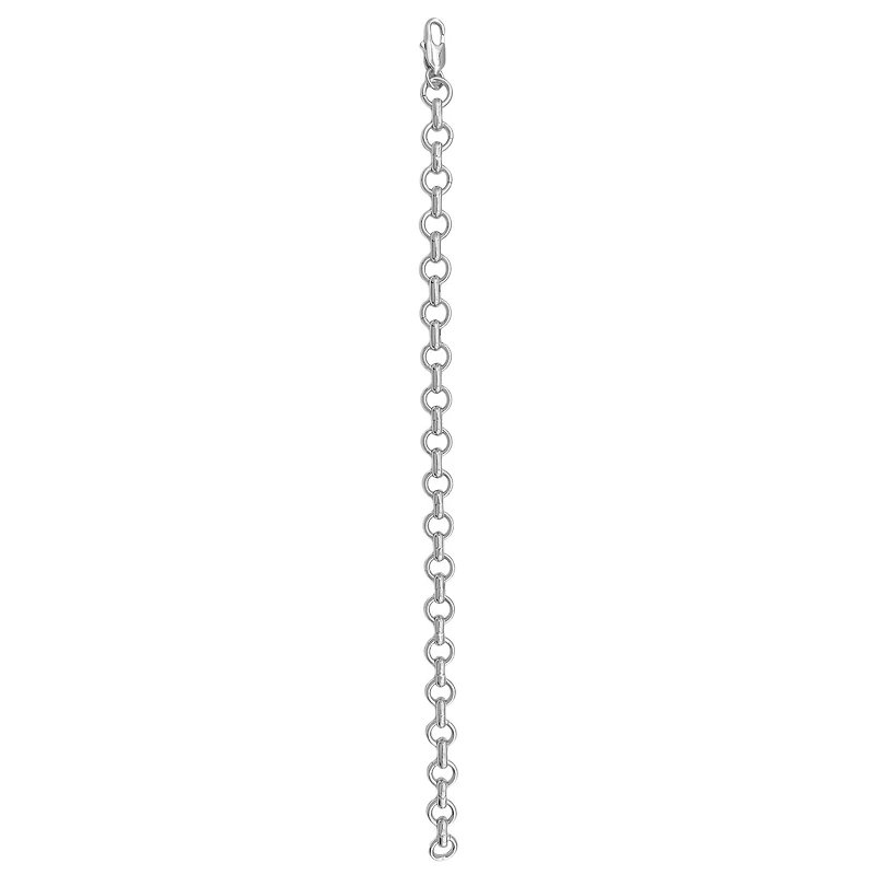 Rhodium Long & Short Charm Bracelet by Bead Landing™