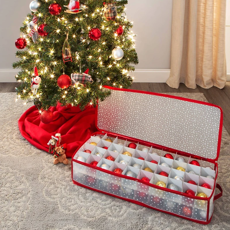 Simplify Red Ornament Storage Organizer