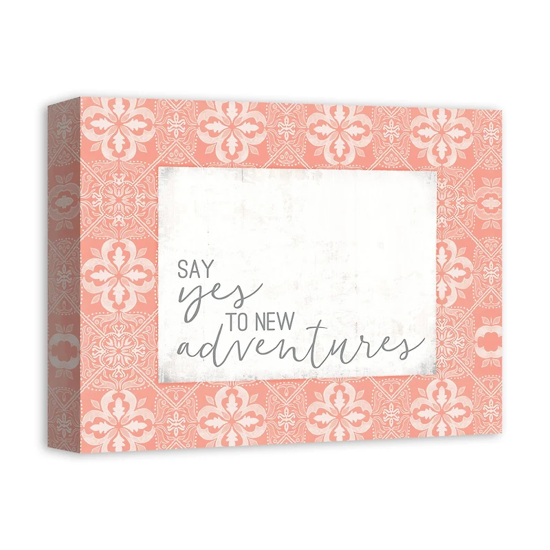 Say Yes To Adventures 14" x 11" Canvas Wall Art