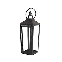 12.2" Black Metal Lantern by Ashland®